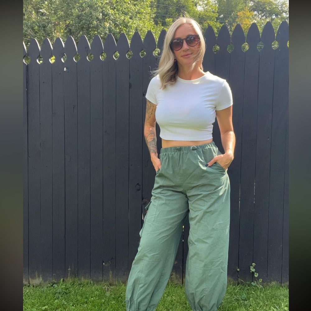 Mustard Seed Cargo Parachute Pants